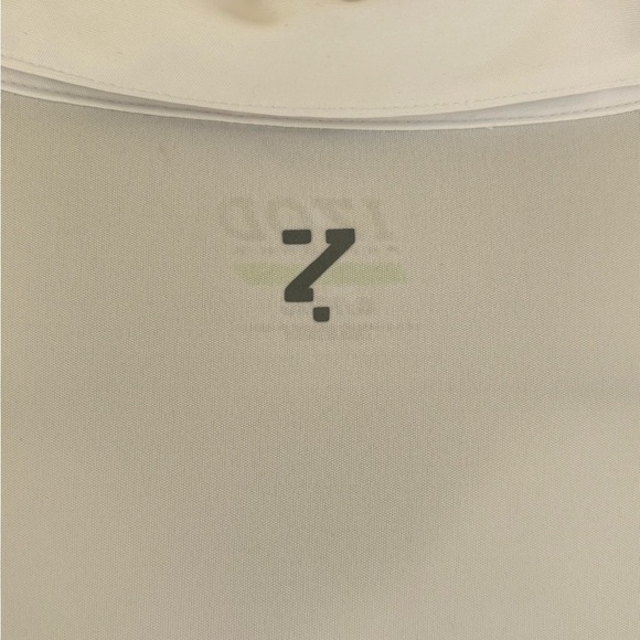 Izod Golf Shirt Size XL Short Sleeve Collared White Blue Gray Yellow Colorblock - Picture 7 of 8